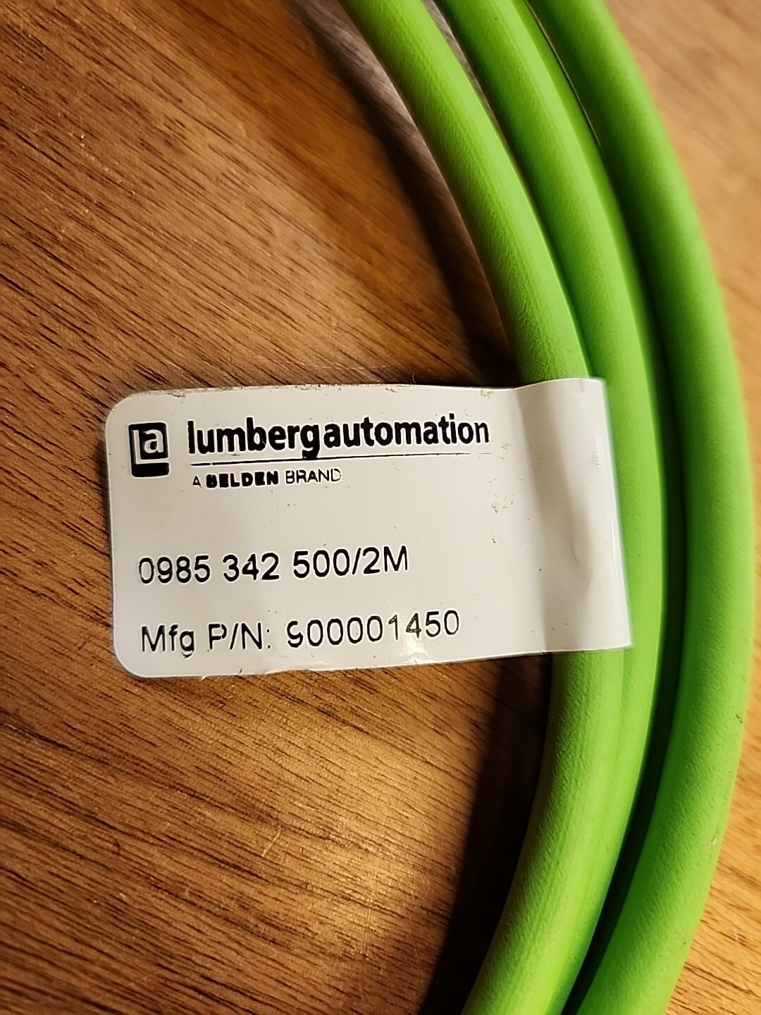 LUMBERGAUTOMATION A Belden Brand Mfg. P/N 900001450 0985 342 500/2M Mexico