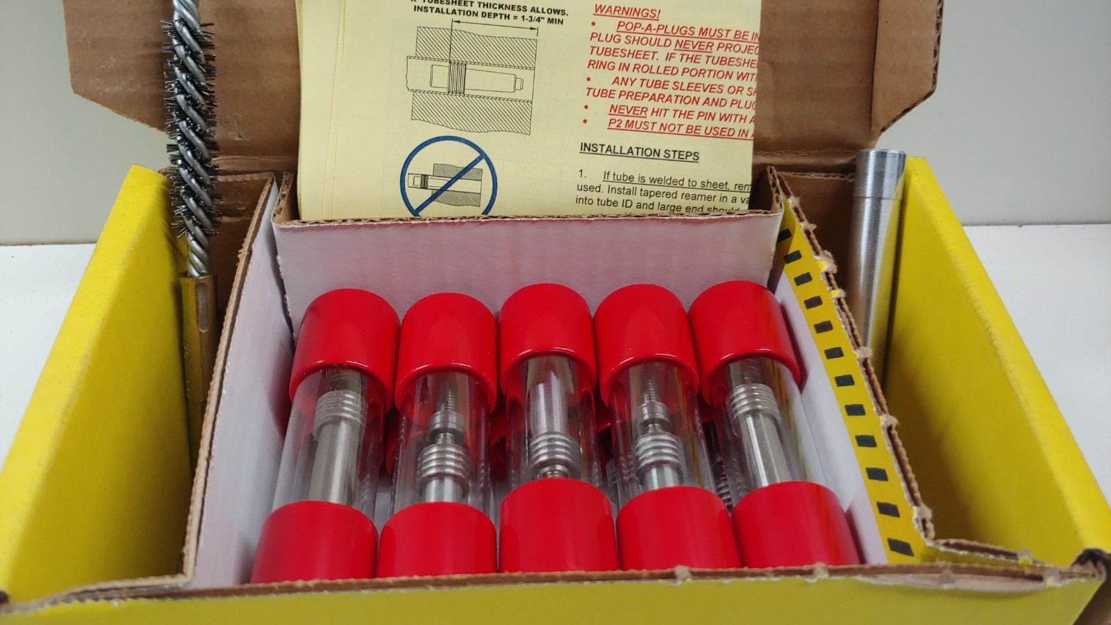 NEW IN BOX! CURTIS WRIGHT (10) POP-A-PLUG P2 KIT TUBE PLUGS P2-480-S