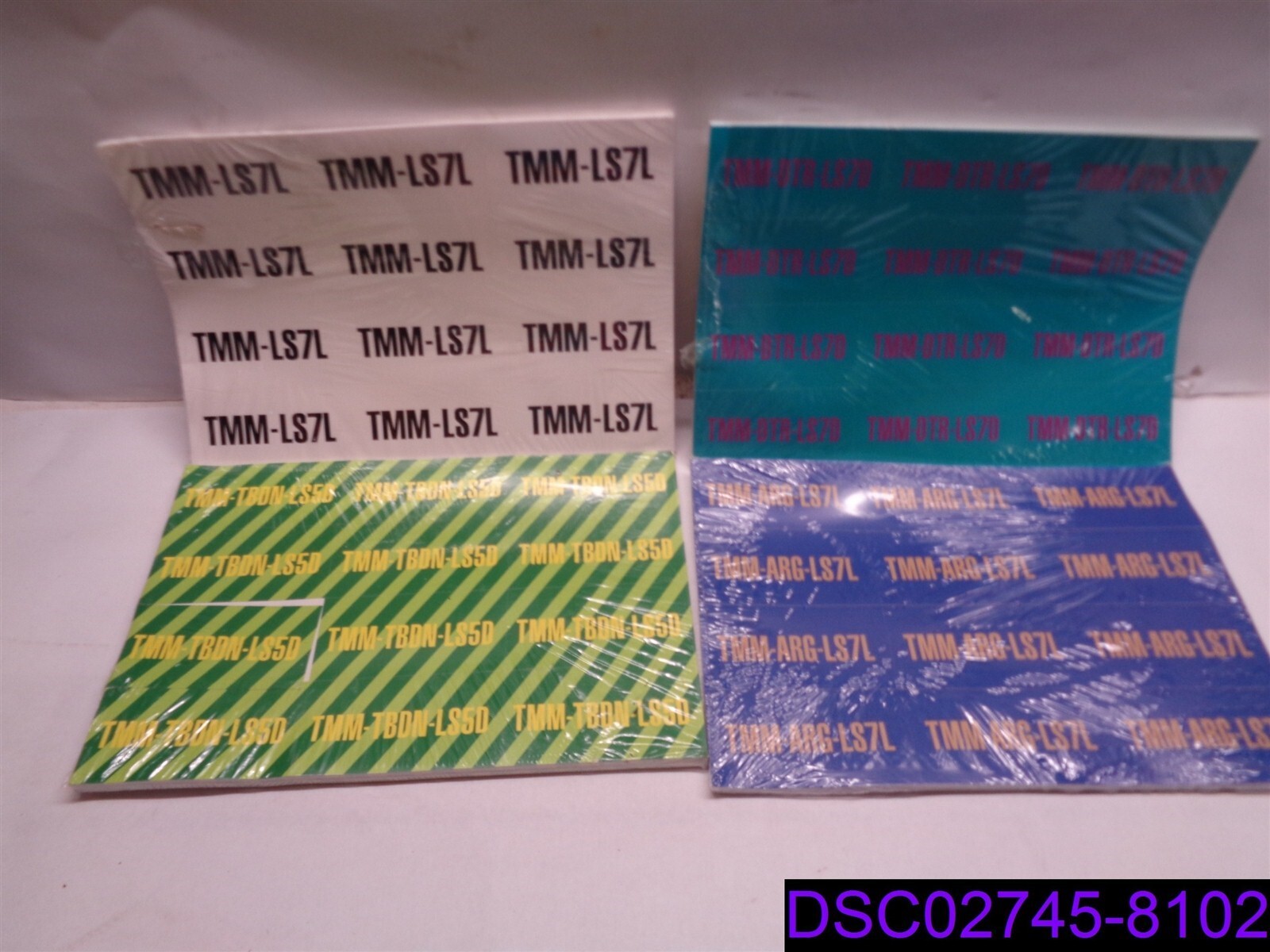 Qty = 4 Styles: TMM-LS7L, TMM-TBDN-LS5D, TMM-ARG-LS7L, TMM-DTR-LS7D Stickers