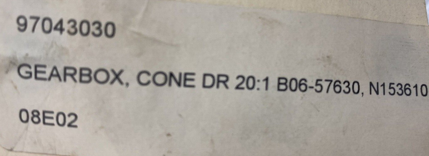 20:1 CONEDRIVE WORM GEAR B06-57630