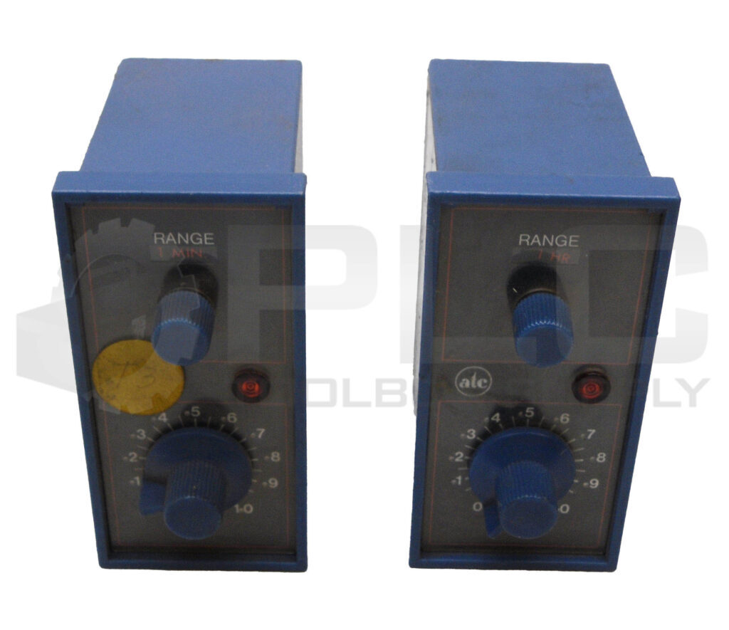 LOT OF 2 ATC 328B 200 Q 10XX TIME DELAY RELAY 7A 1/6HP 125-250VAC 3A 30VDC