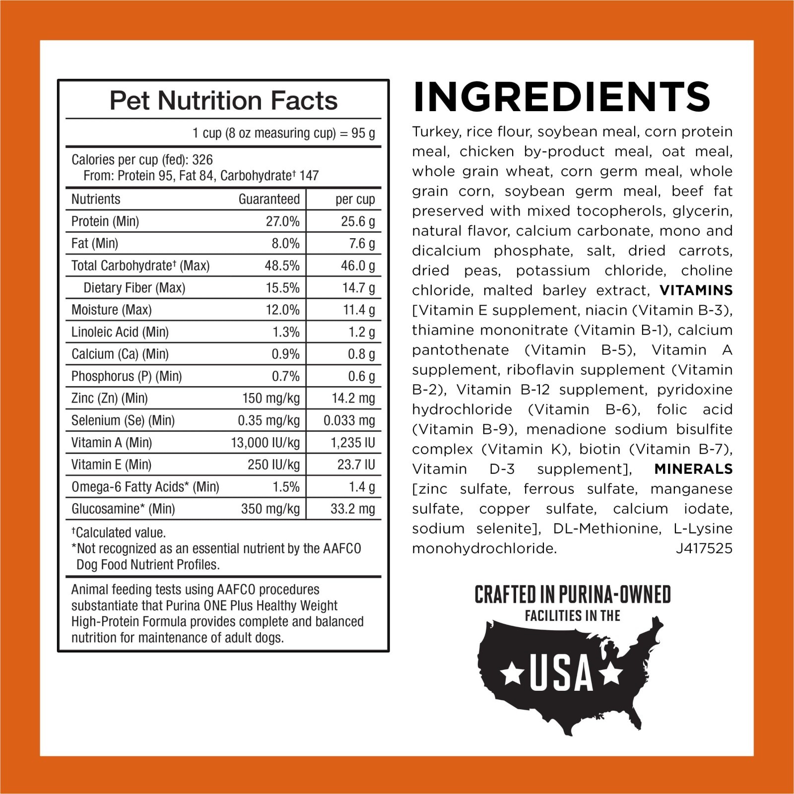 Purina ONE Plus Healthy Weight High-Protein Dog Food Dry Formula – 31.1 lb. Bag