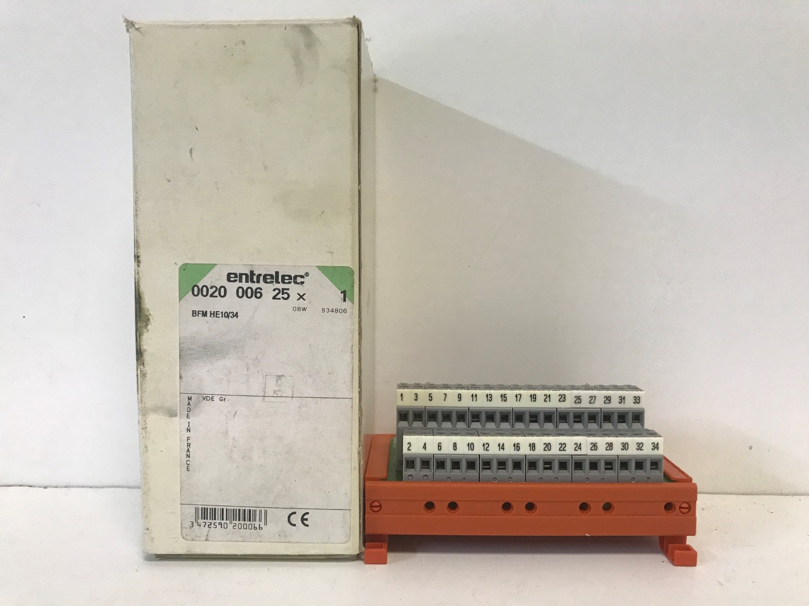 NEW IN BOX! ENTRELEC 0020 006 25X BFM HE10/34 CONNECTOR INTERFACE MODULE