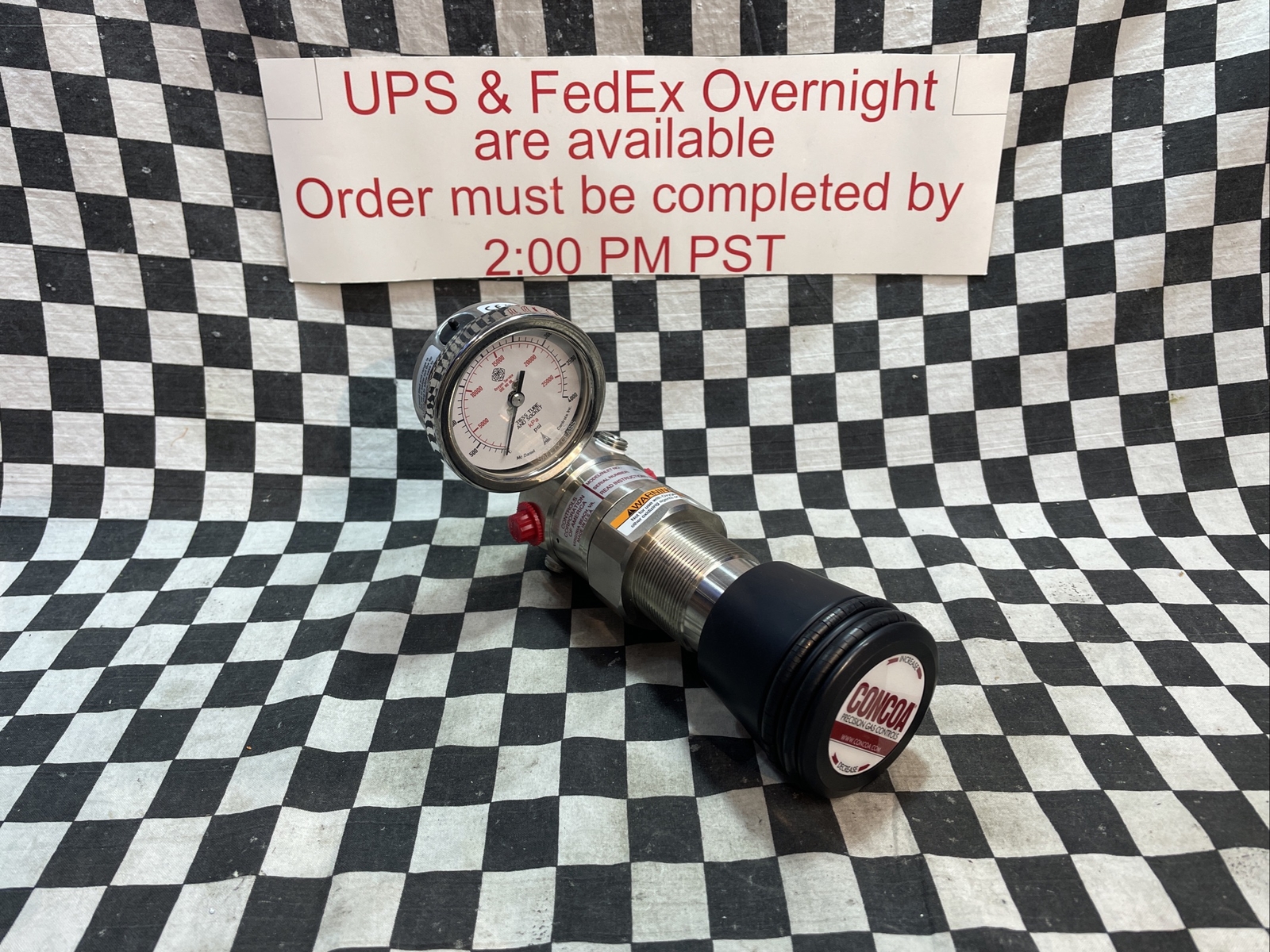 CONCOA 4933001-01-000, REGULATOR WITH GAUGE 4000 PSI, 493300101000, SHIPSAMEDAY,
