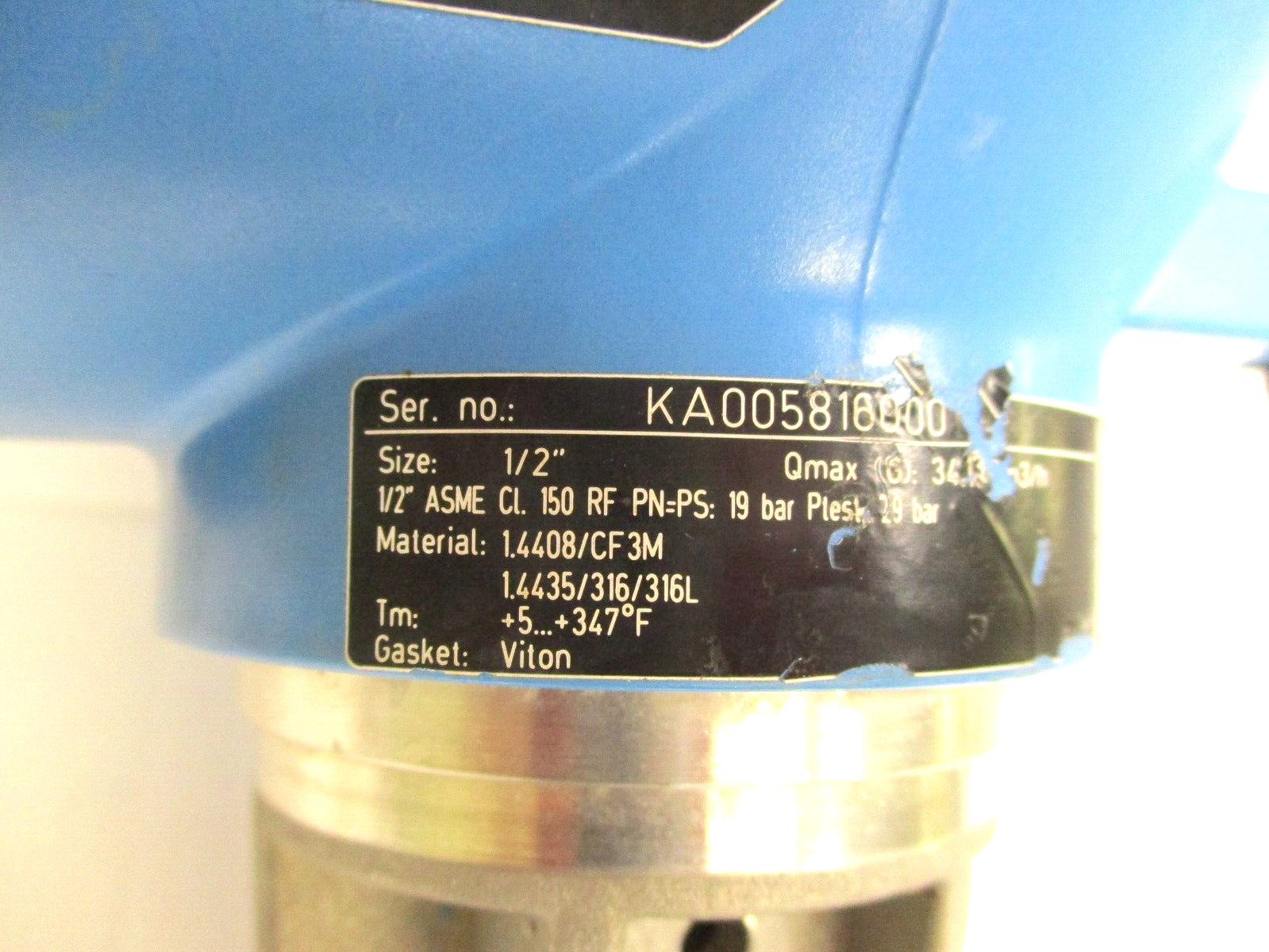 ENDRESS HAUSER 1/2″ 150 PROLINE PROWIRL-D-200 VORTEX FLOW METER, 7D2B15-1NV4