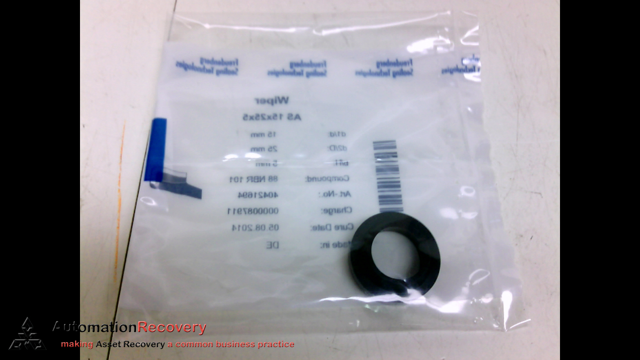 FREUDENBERG-NOK AS 15X25X5 WIPER SCRAPER SEAL, NEW #198238