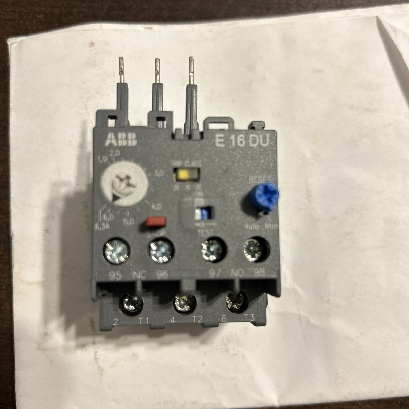 ABB E16DU E16DU2710 Relay Overload