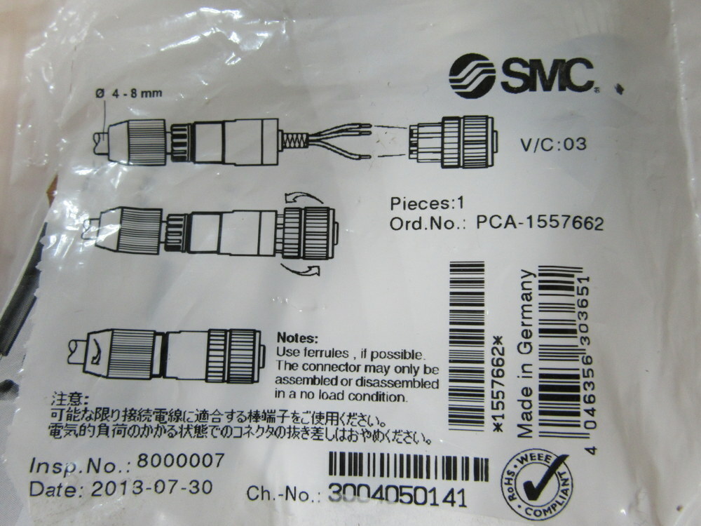 SMC PCA-1557662 Fieldwire Socket Connector PCA1557662