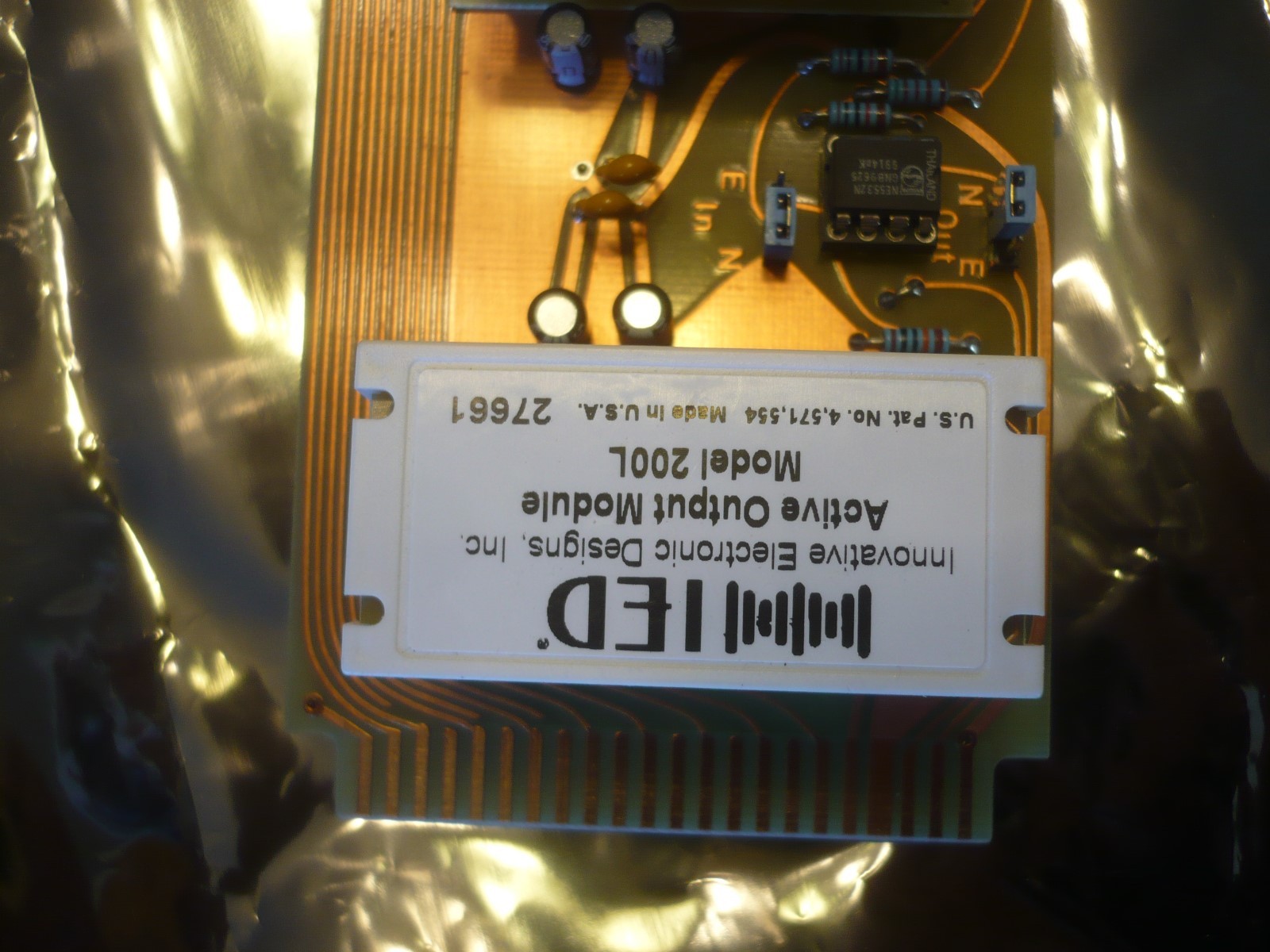 New IED 5201VS Test Board PLC PCB
