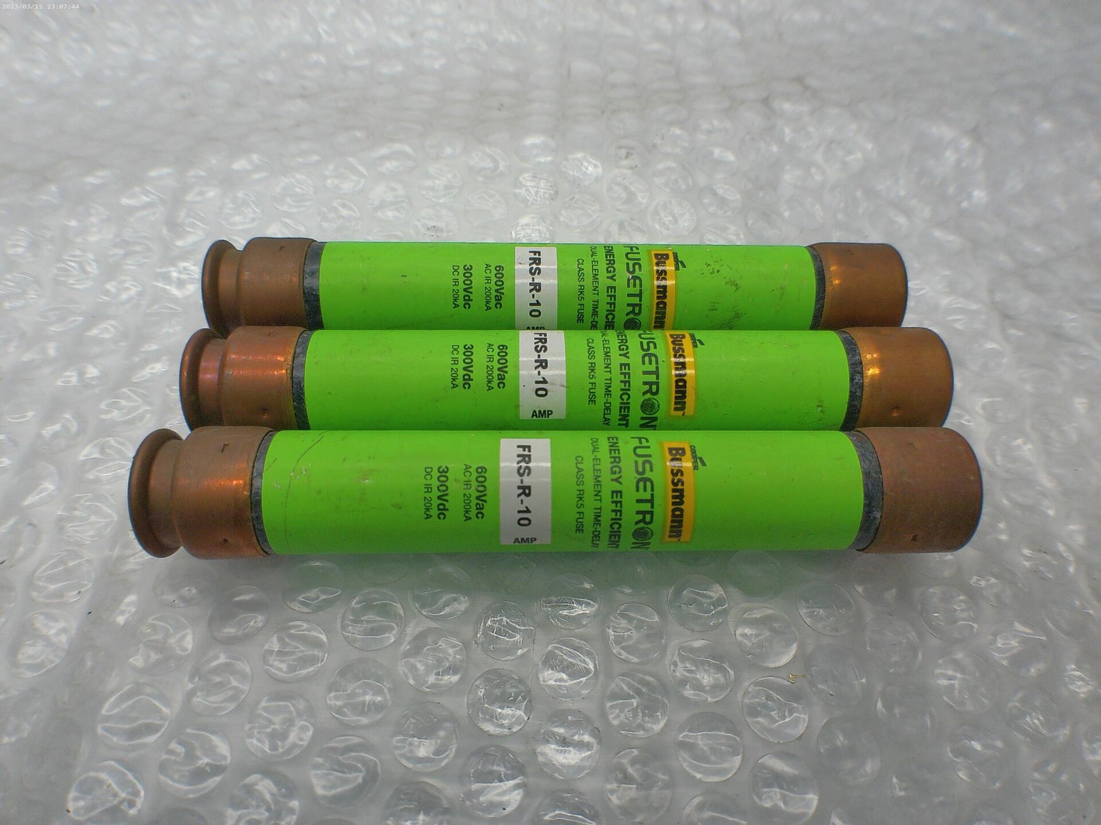 BUSSMANN FRS-R-10 FUSE LOT OF 3 NSNP
