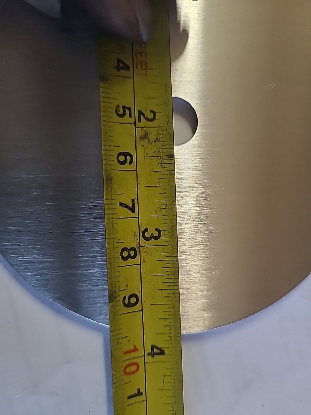Daniel 316 SS Stainless Steel Orifice Plate 1-1/2″ 3/600 Inlet .4460 DR=.4458
