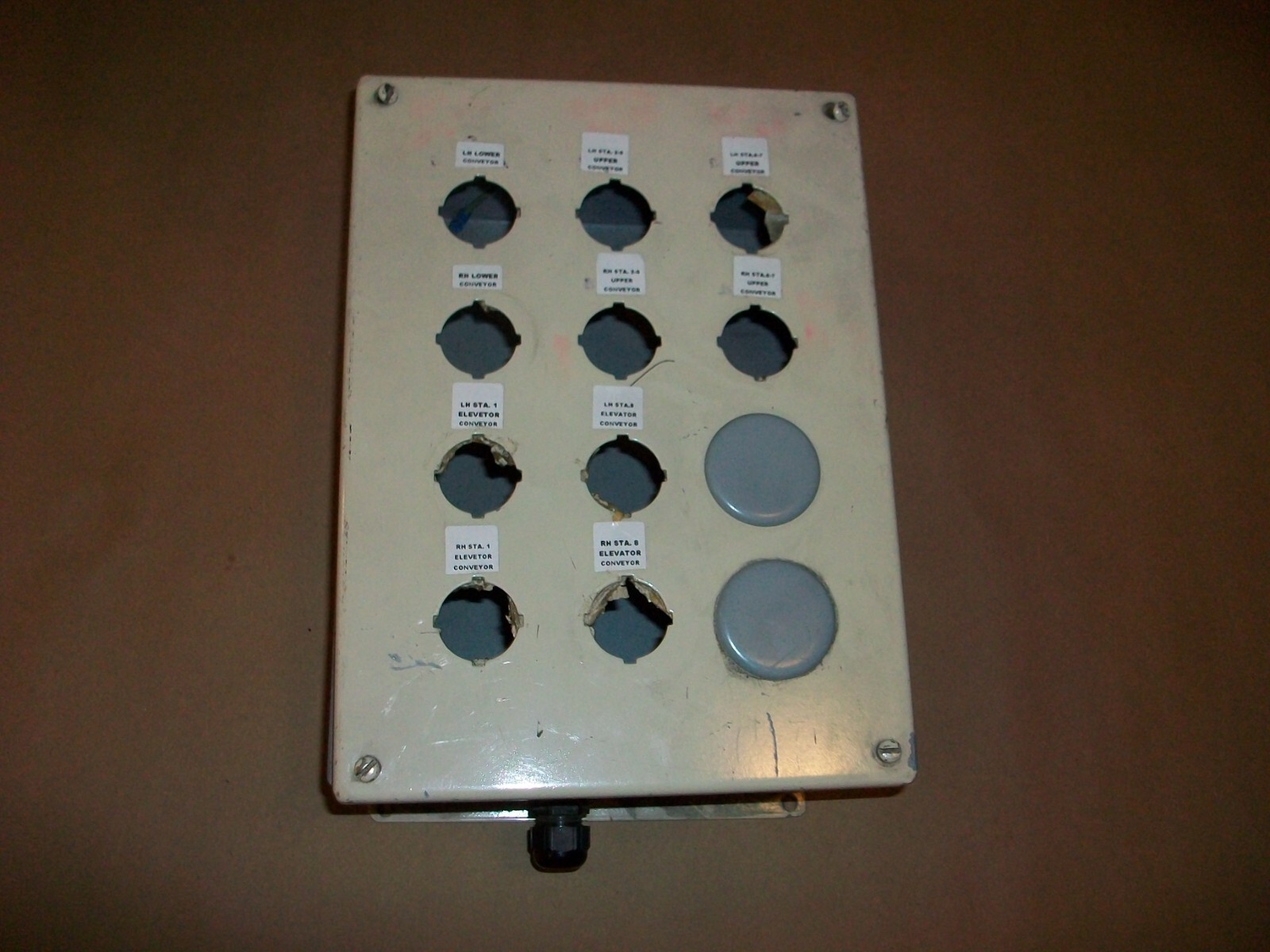 Hoffman Push Button Box E-12PBX