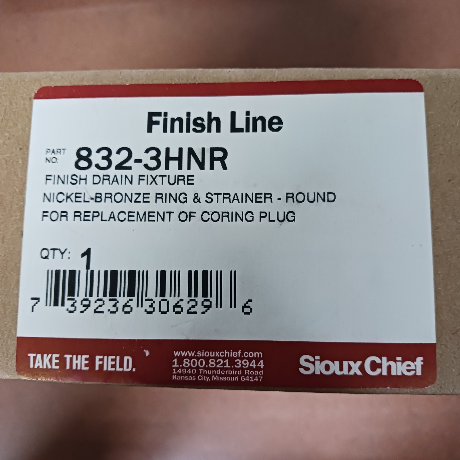 Sioux Chief 832-3HNR FinishLine 3 Inch Adjustable Floor Drain Nickel Bronze