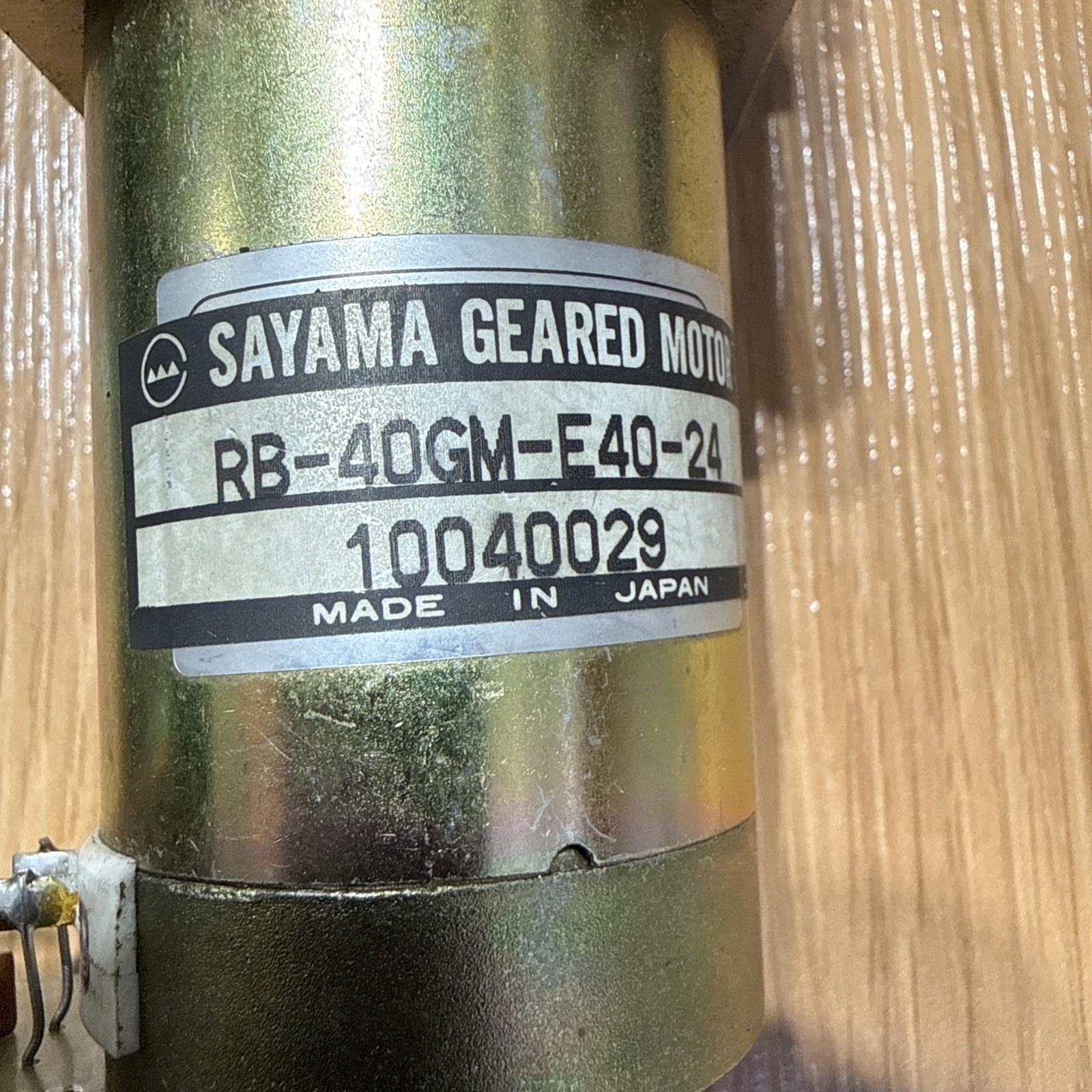 SAYAMA GEARED MOTOR RB-40GM-E40-12