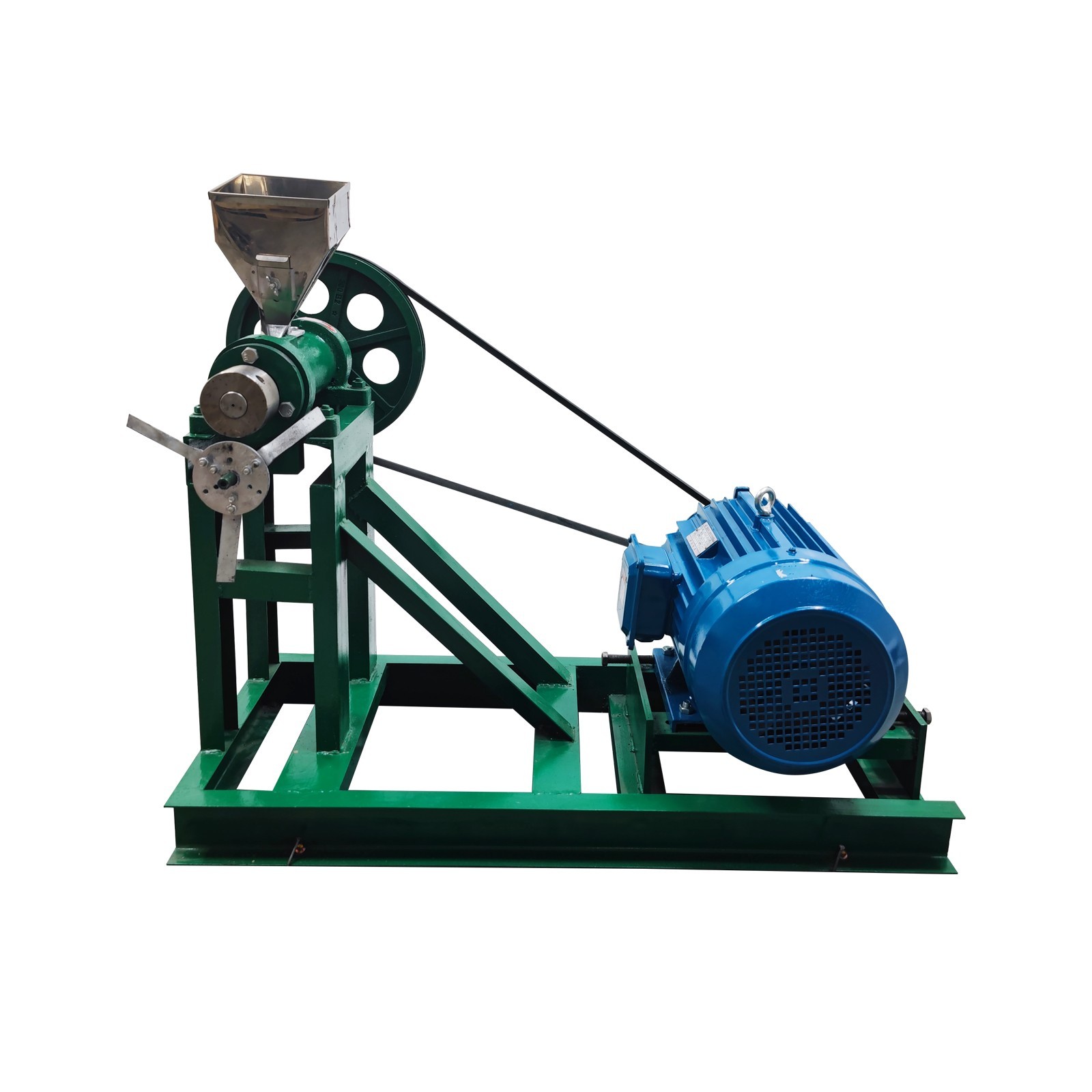 Puffed Food Extruder Corn Puffing Machine with Support Frame 3-phase 220V 11KW