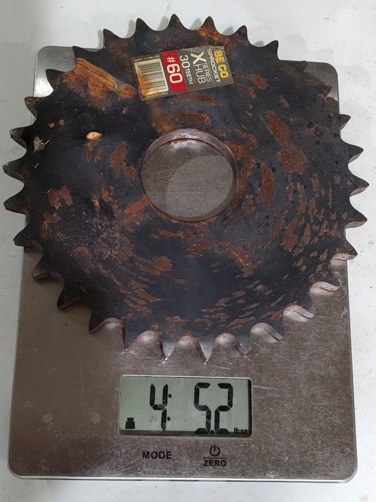 BECO SPROCKET – #60 CHAIN – 30 TEETH / 30T