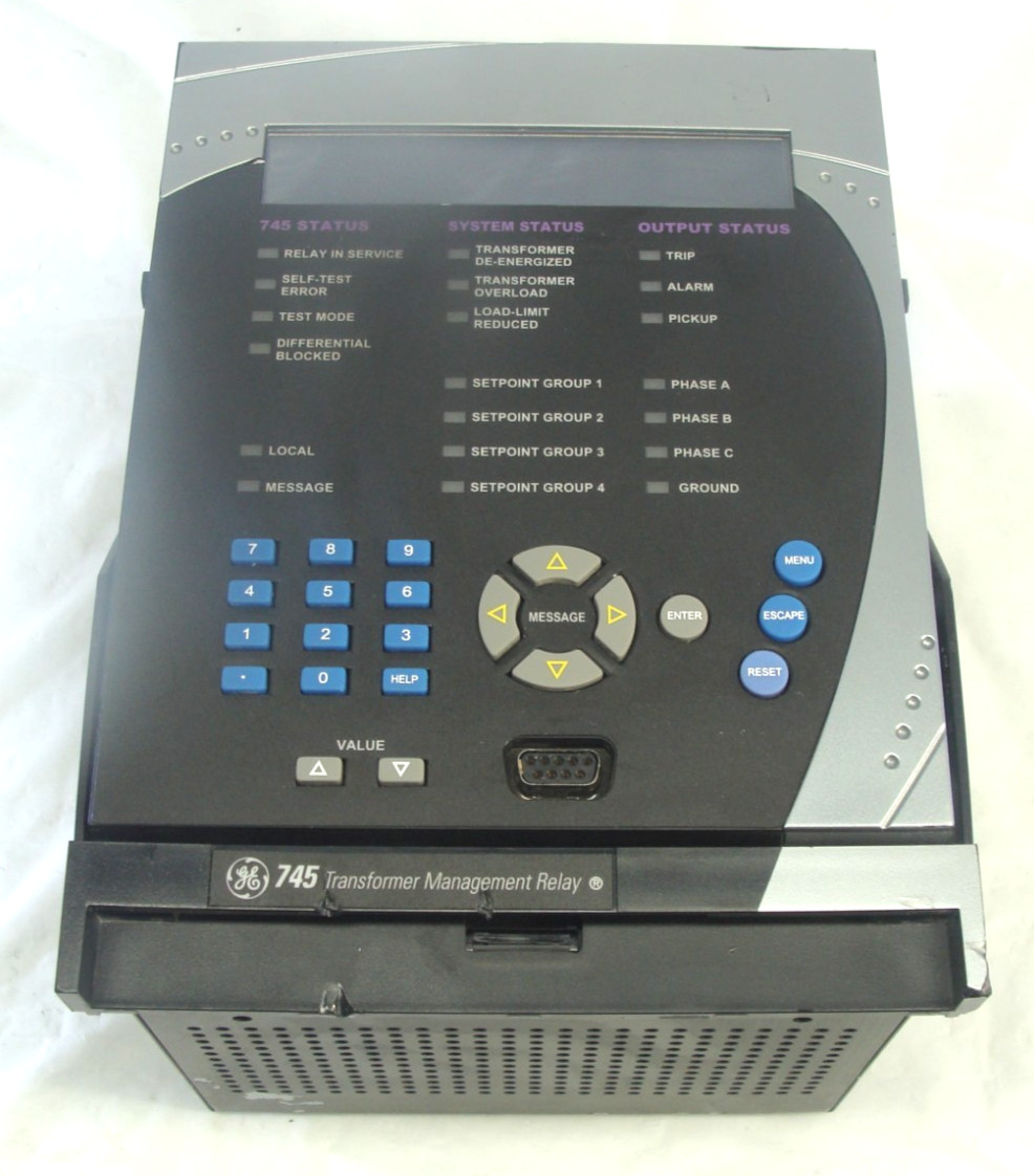 GENERAL ELECTRIC 745-W2-P5-G5-LO-E Transformer Management Relay, Parts/Repair