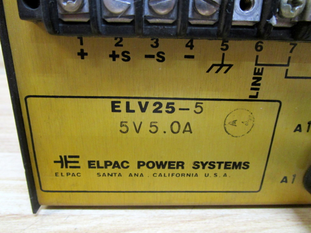 Elpac ELV25-5 Power Supply Missing Terminal Screw