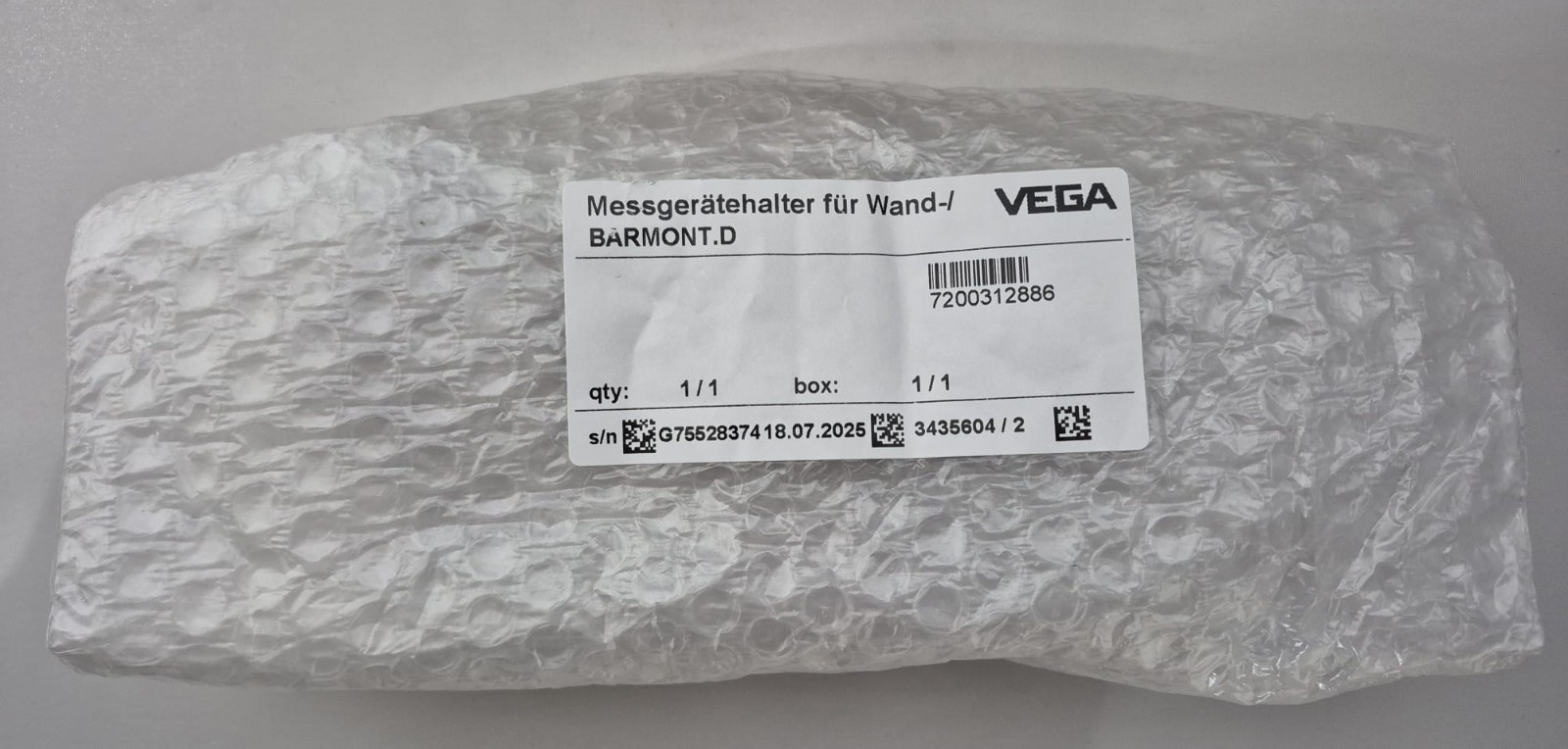 VEGA VEGABAR 38 Pressure Sensor – PP-225 8RS 229