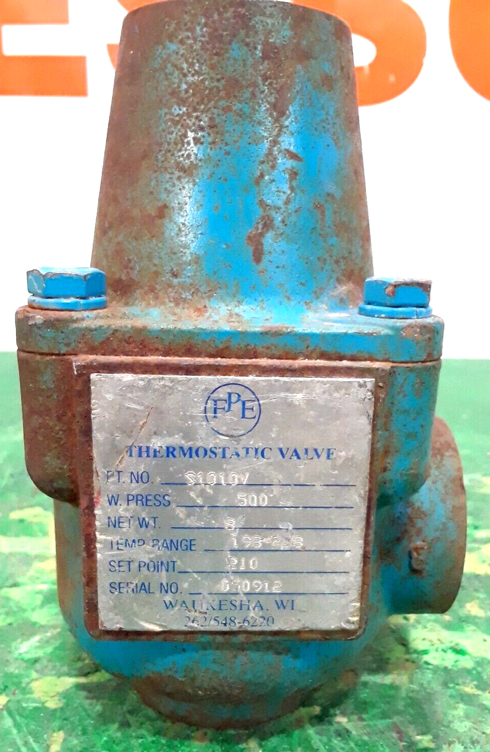 🟠FLUID POWER ENERGY THERMOSTATIC VALVE PESSCO IS OFFERING 1 C122822-1-3 🗽