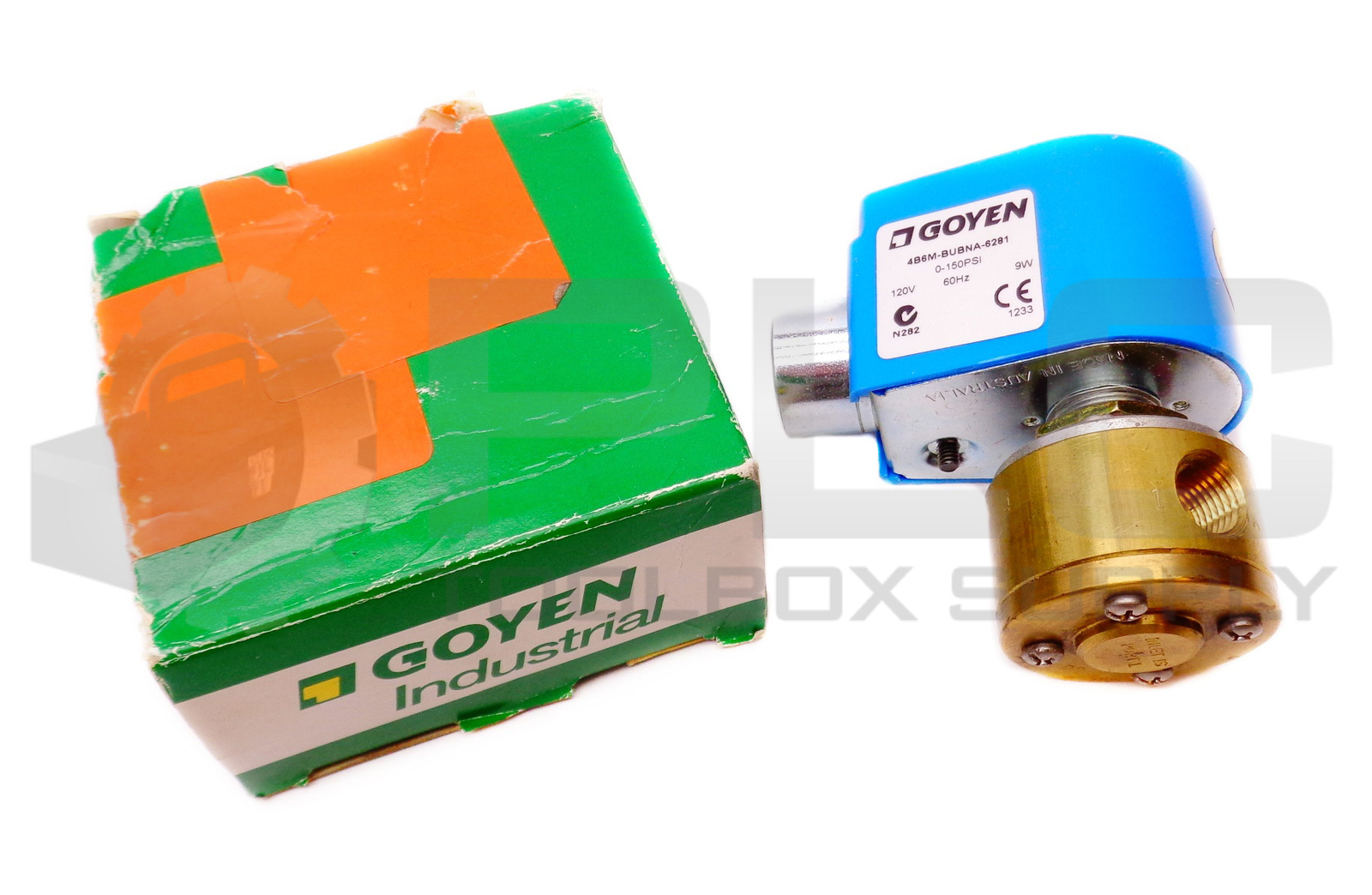 NEW GOYEN 4B6M-BUBNA-6281 SOLENOID VALVE 0-150PSI 120V 60HZ 9W