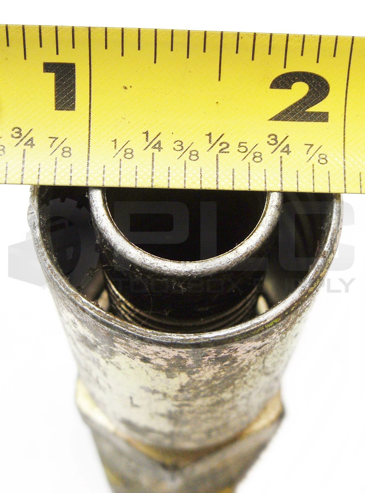 NEW PARKER 1JC55-12-12 HYDRAULIC HOSE FITTING 1 1/8″ ID THREAD x 3/4″ HOSE