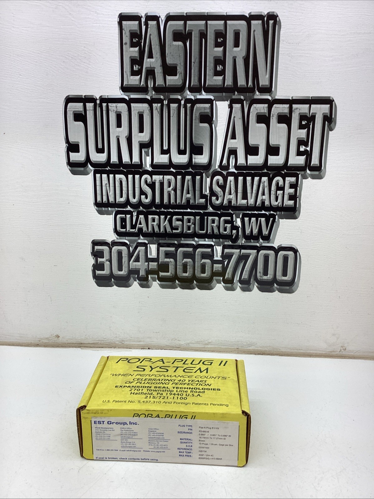 EST Group Pop-A-Plug II Kit P2-660-B NIB Sealed