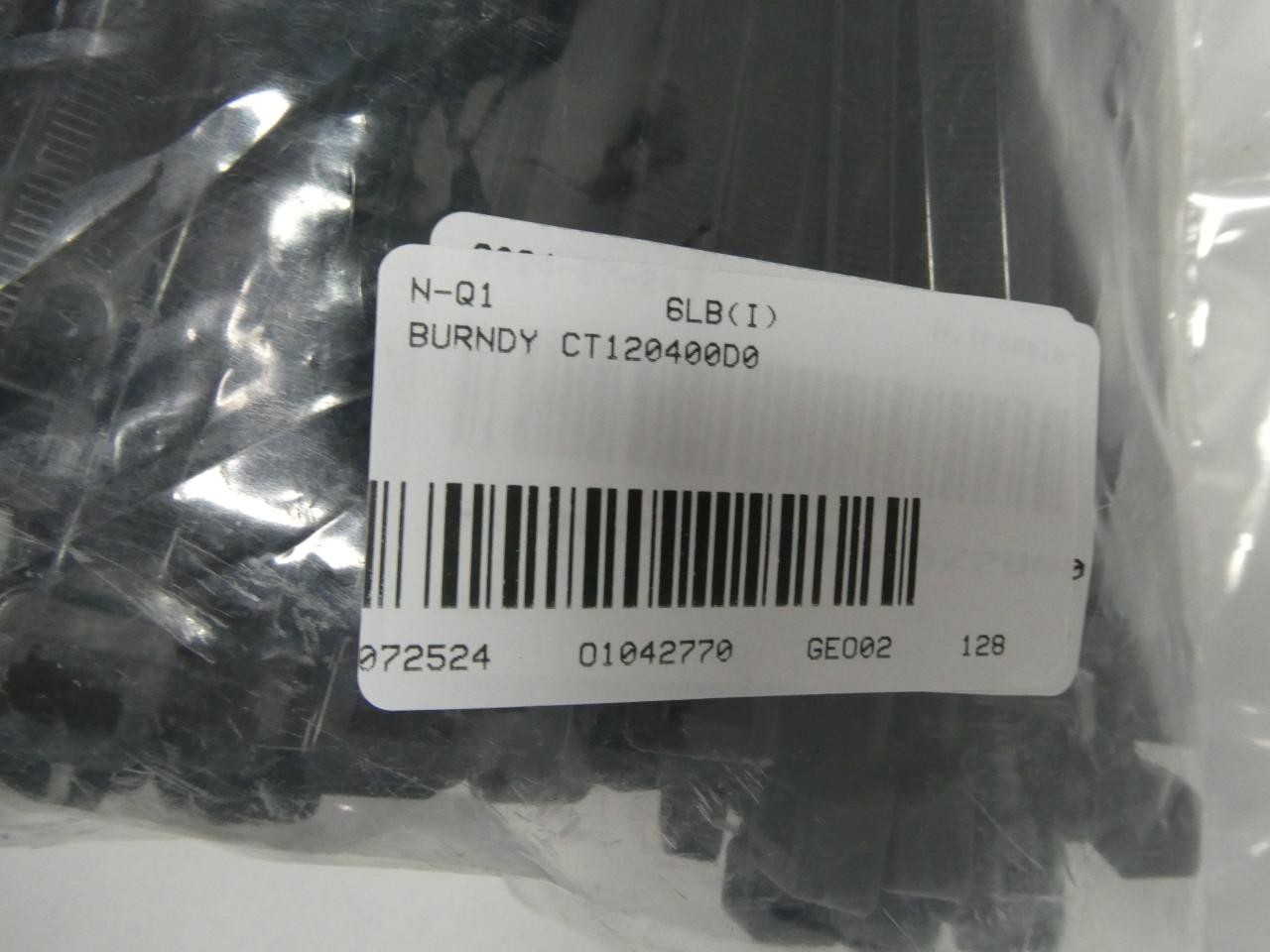 Bag Of 500 Burndy CT120400D0 Unirap Cable Tie 14in