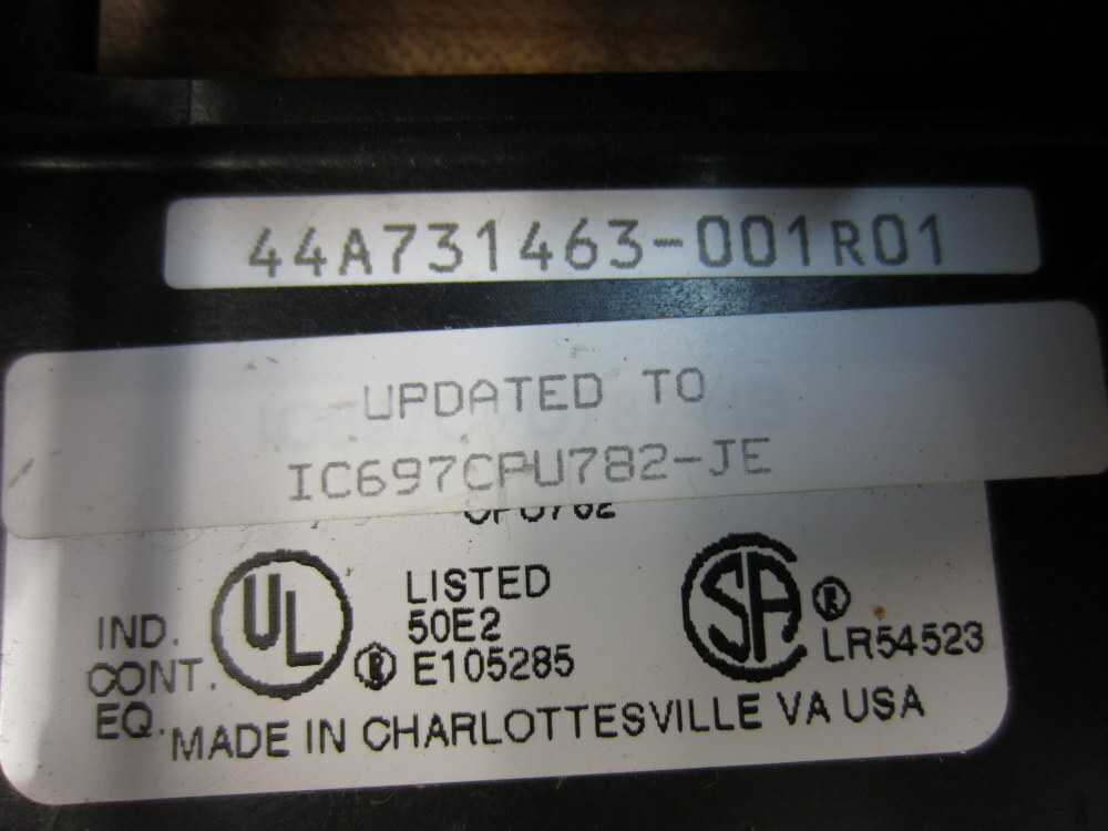 GE Fanuc IC697CPU782-JE Module 44A731463-001R01