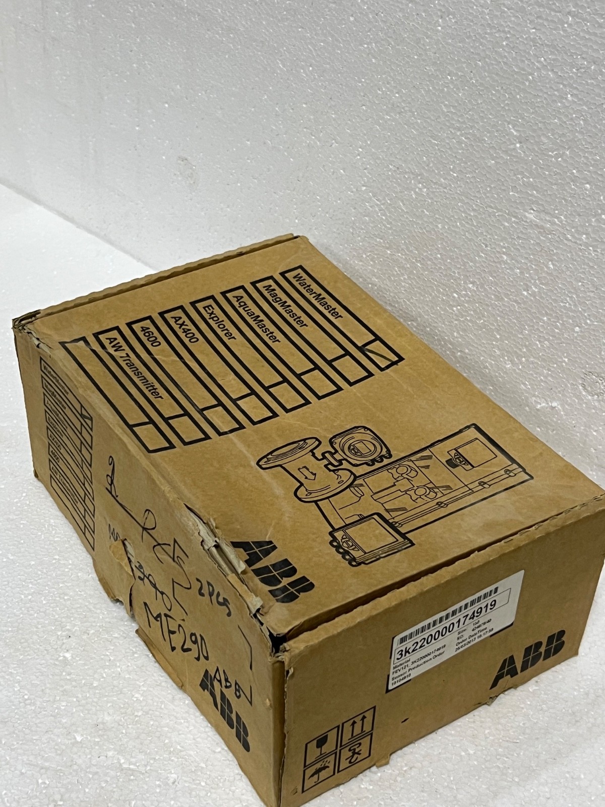ABB WaterMaster HART FEX100 Flow Transmitter FEV121150V1S1S2B1A1A2A3A4A1