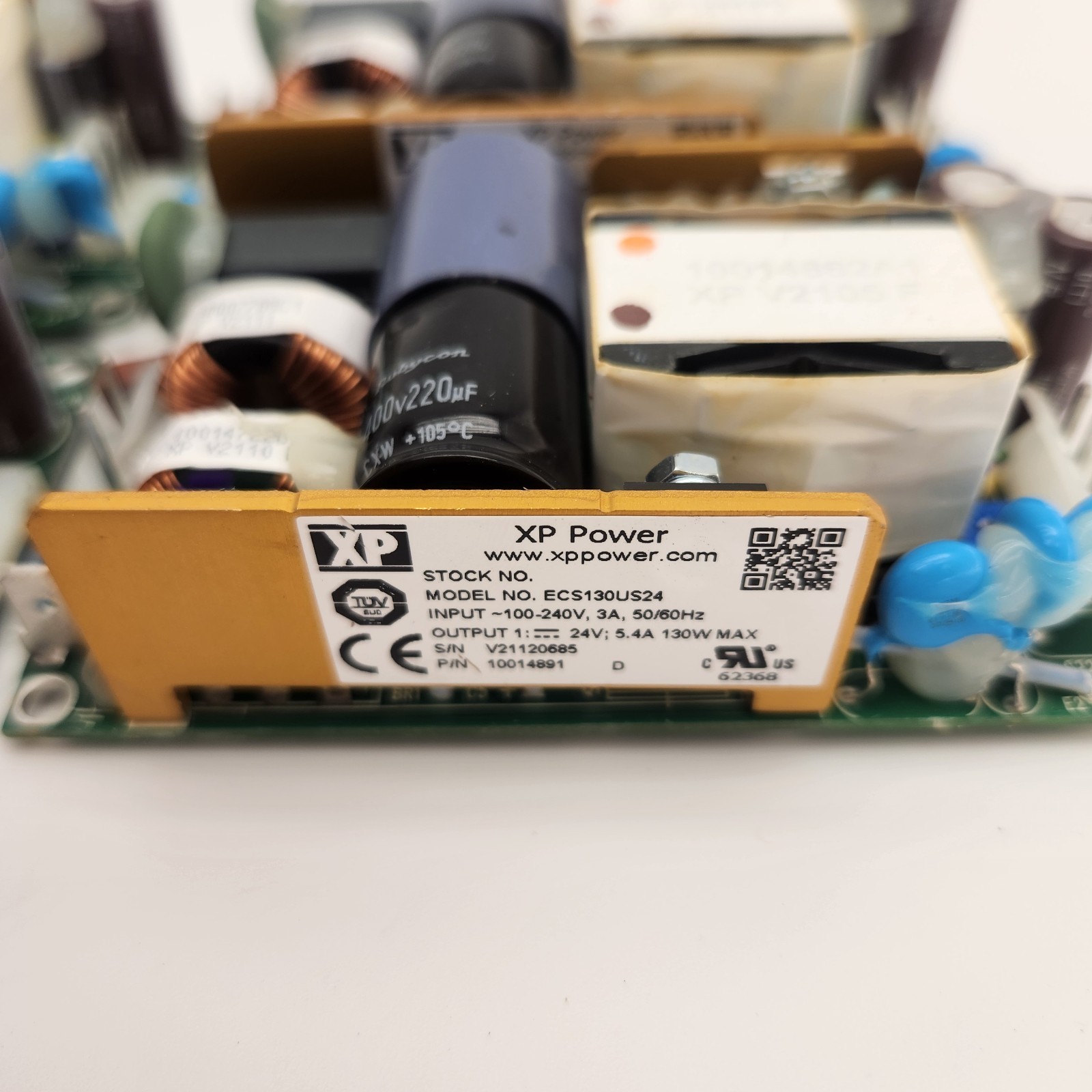 (Lot of 4) XP Power ECS130US24 24V 5.4A AC DC Power Supply | Untested