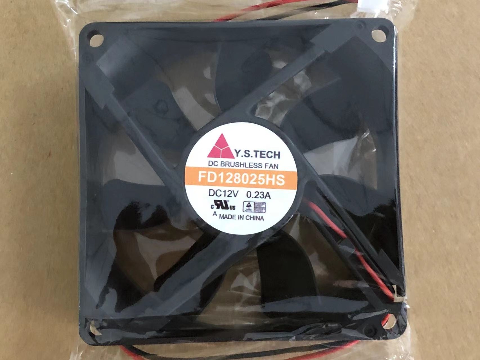 1PC Y.S.TECH Fan FD128025HS DC 12V 0.23A 8CM 8025 2 Pin