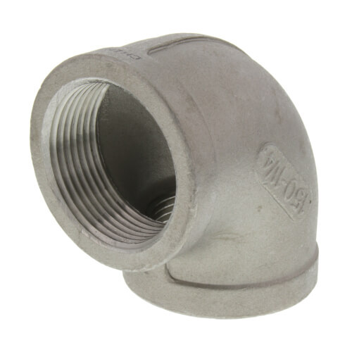 Merit Brass K401-20 Stainless Steel 90 Degree Elbow FNPT Class 150 1-1/4 Inch
