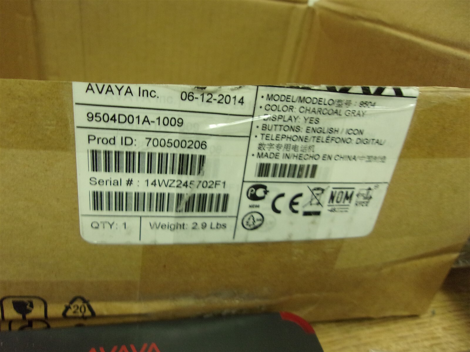 NEW Avaya Model 9504 Digital Telephone *FREE SHIPPING*