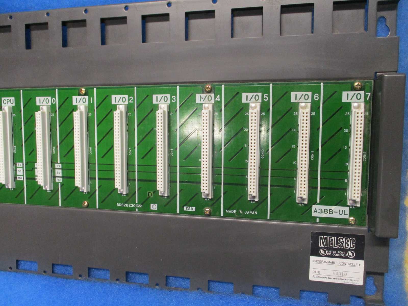 MITSUBISHI BD626E301G51 BACKPLANE PC BOARD A38B-UL 1 YR WARRANTY