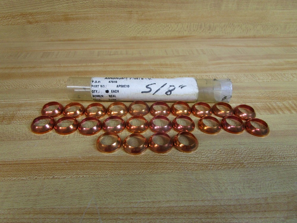 Airdrome AP50C10 Copper Conical Seal (Pack of 24)