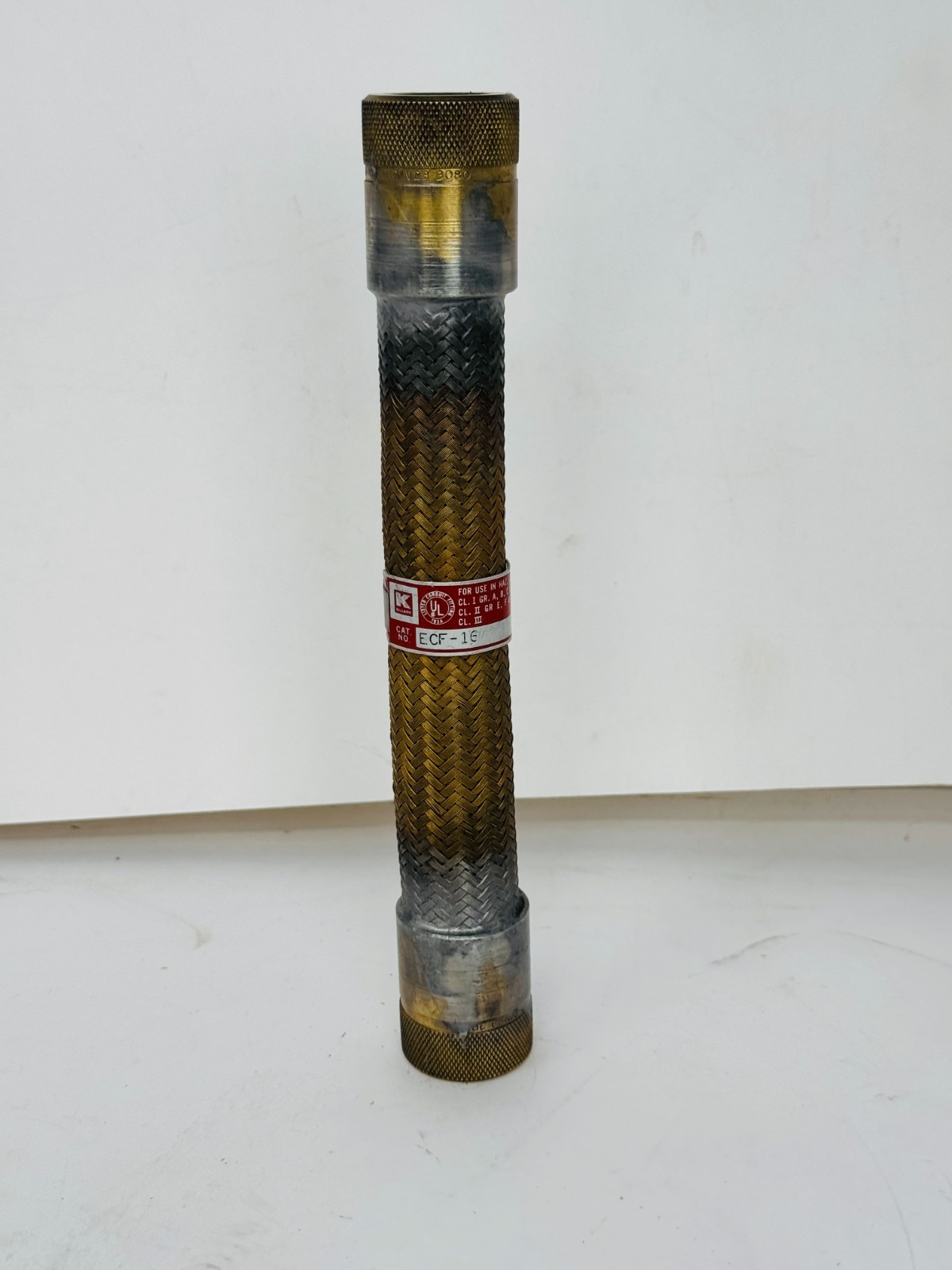 Killark ECF-16 Bronze Flexible Conduit Fitting Coupling ​1/2″ x 6″ Used