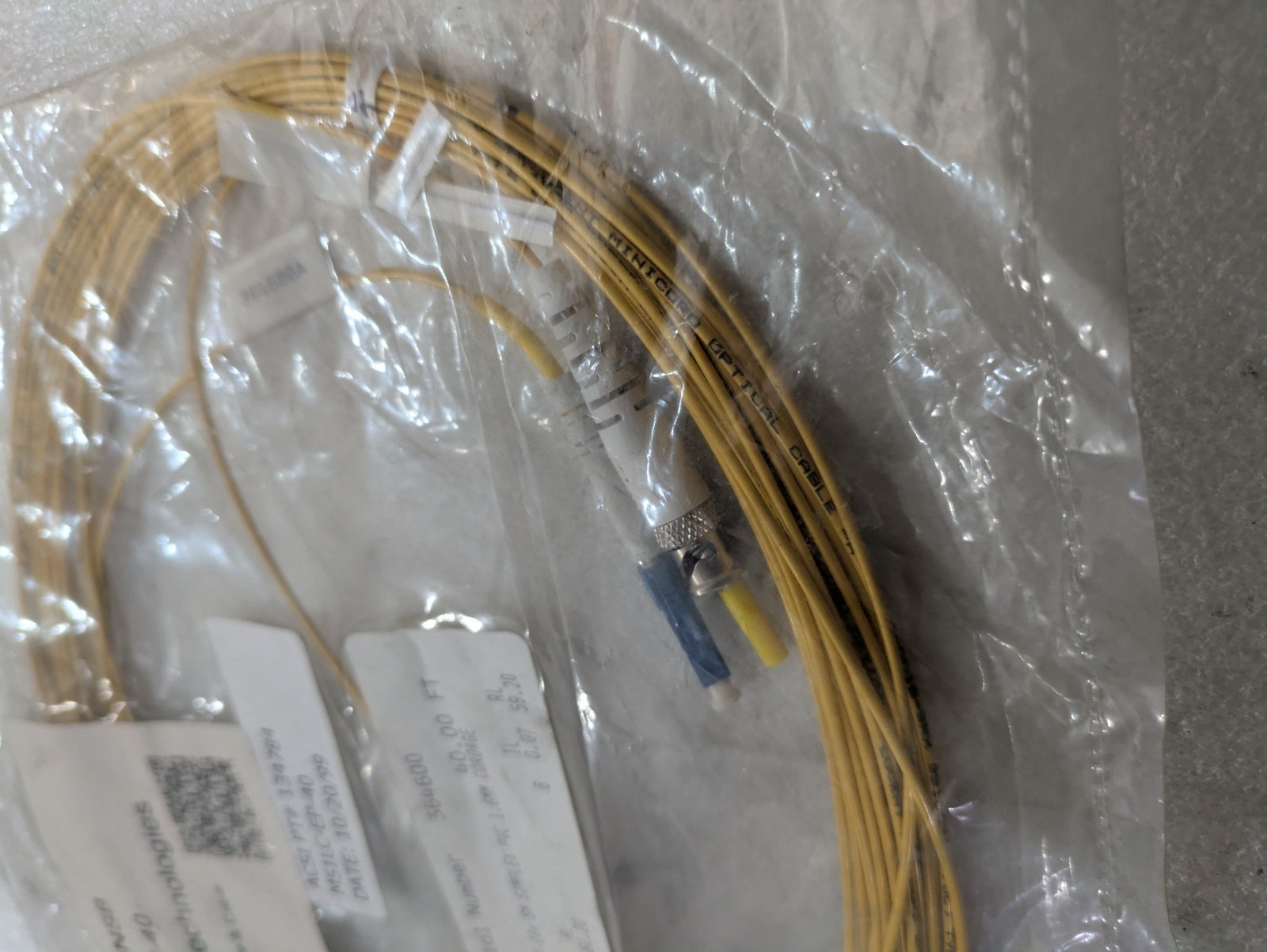 Lucent Technologies MS1LC-EP-40 LC ST SM Simplex 40ft Fiber Optic Patch Cord OEM