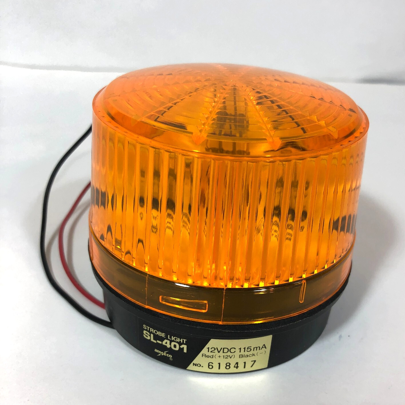 Strobe Light Safety SL-401-A Amber 60,000 Candle Power Output Waterproof