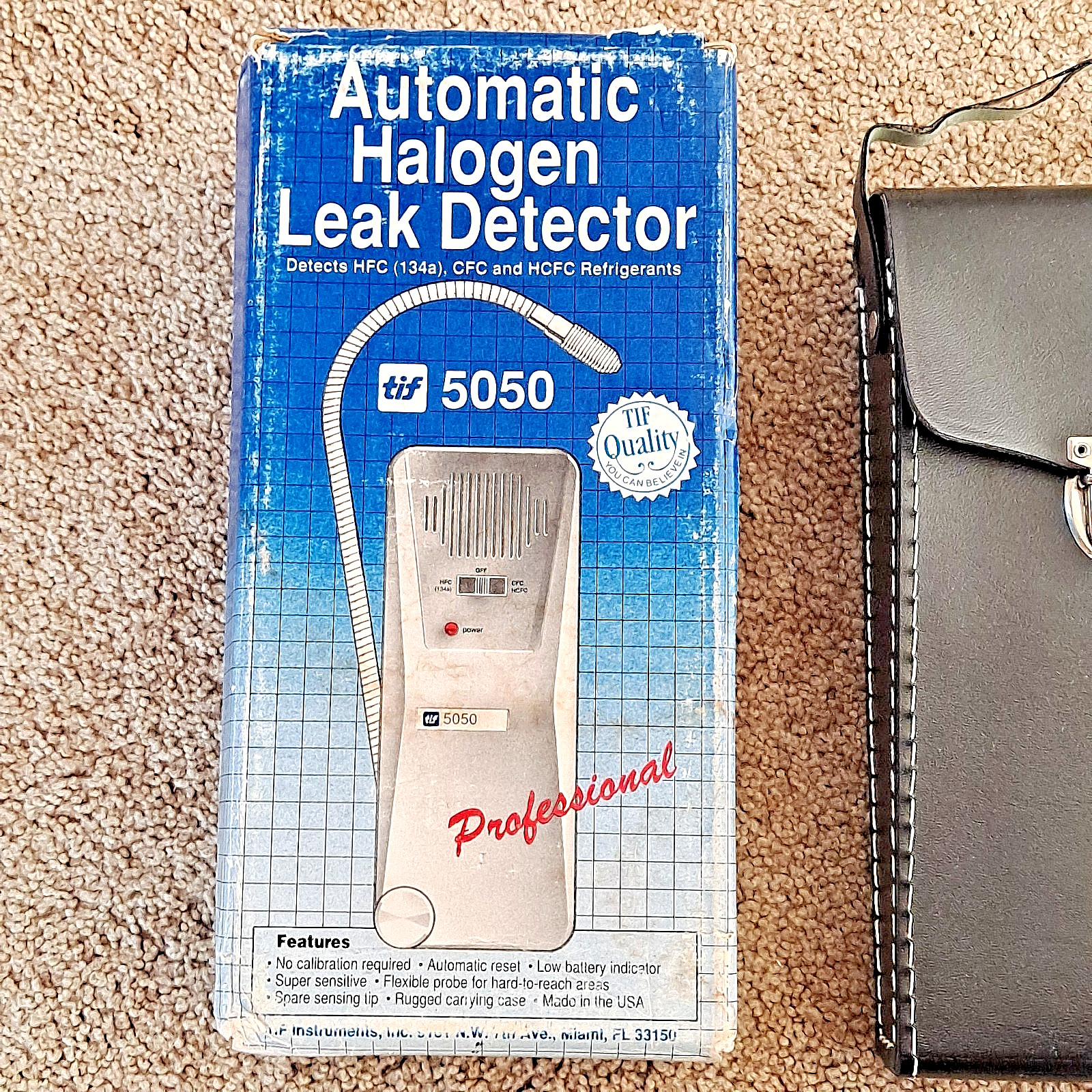 TIF Instruments 5050 Professional Halogen Leak Detector NEW NOS FREE SHIPPING