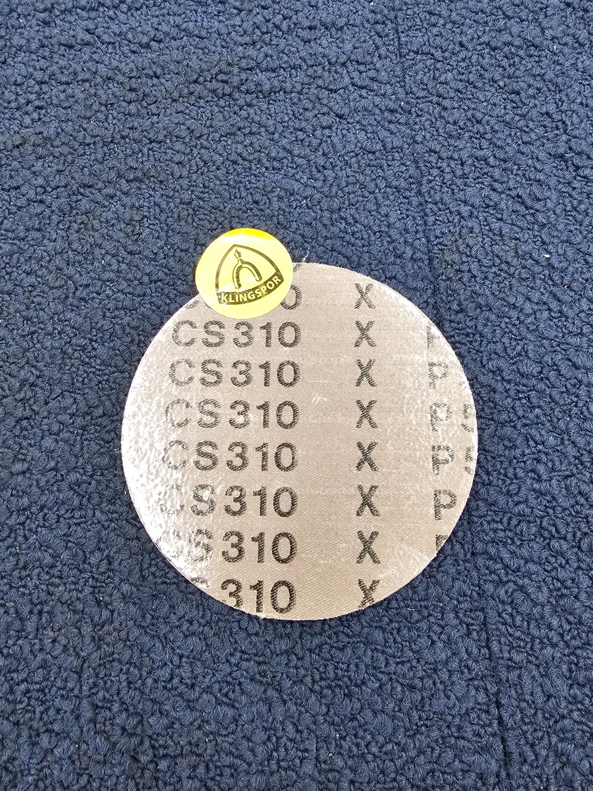 (QTY 50) Klingspor 310P050X-12700T Discs CS310 Aluminum Oxide 50 Grit 5″ No Hole
