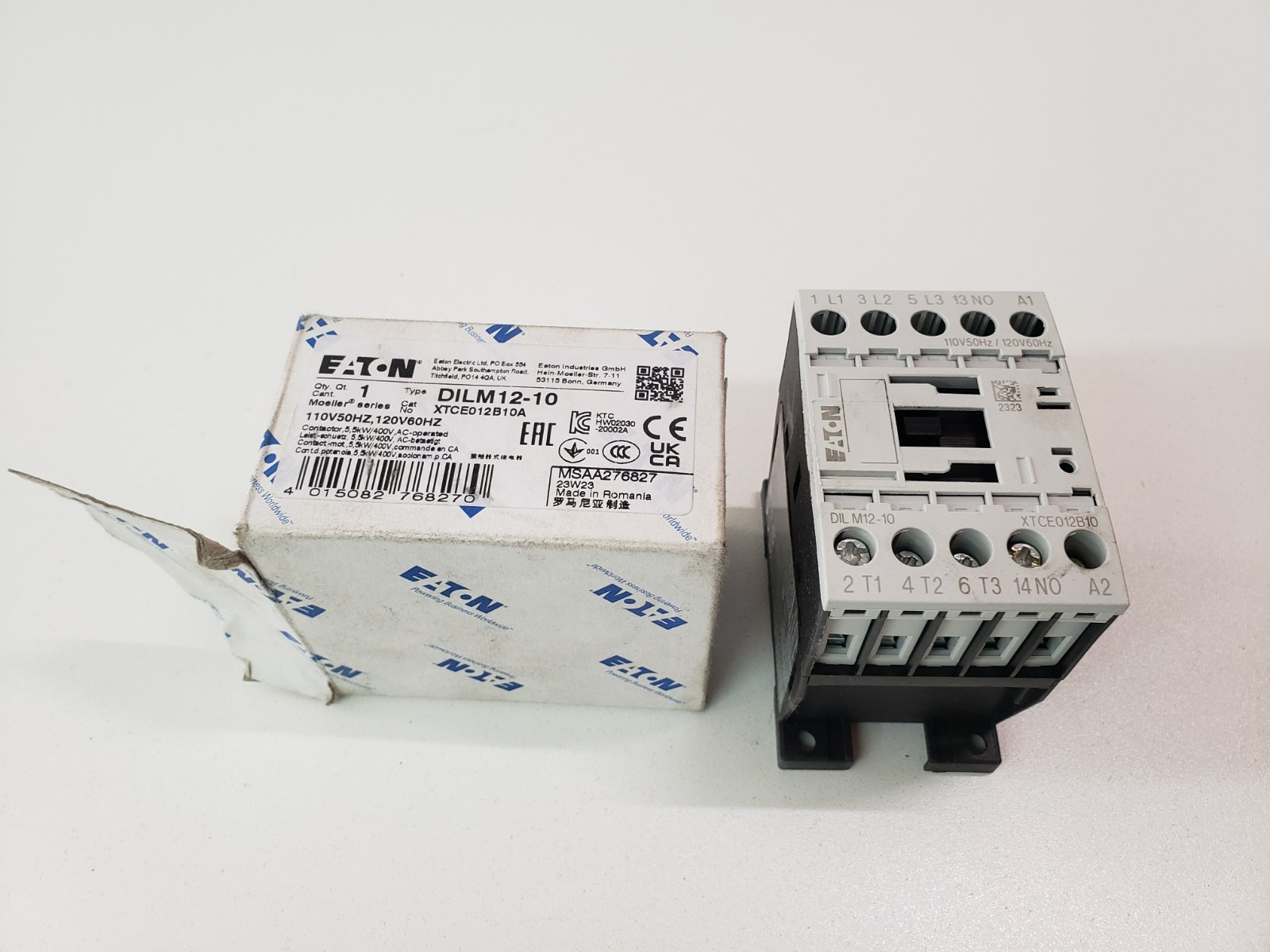 UNUSED – Eaton Moeller DILM12-10 Contactor XTCE012B10A