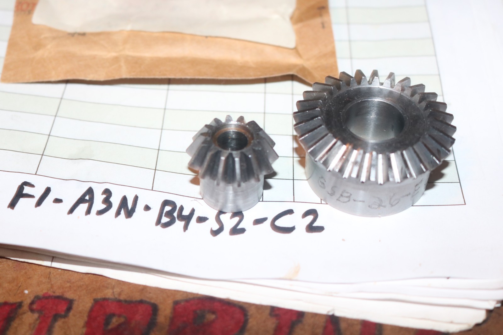 NOS Cameron Cooper tachometer gear set PN 1GSB26 3020-00-146-2210
