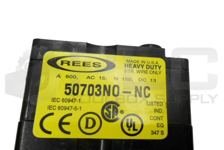 REES 40102-104 PUSH BUTTON W/ 50703N0-NC CONTACT BLOCK