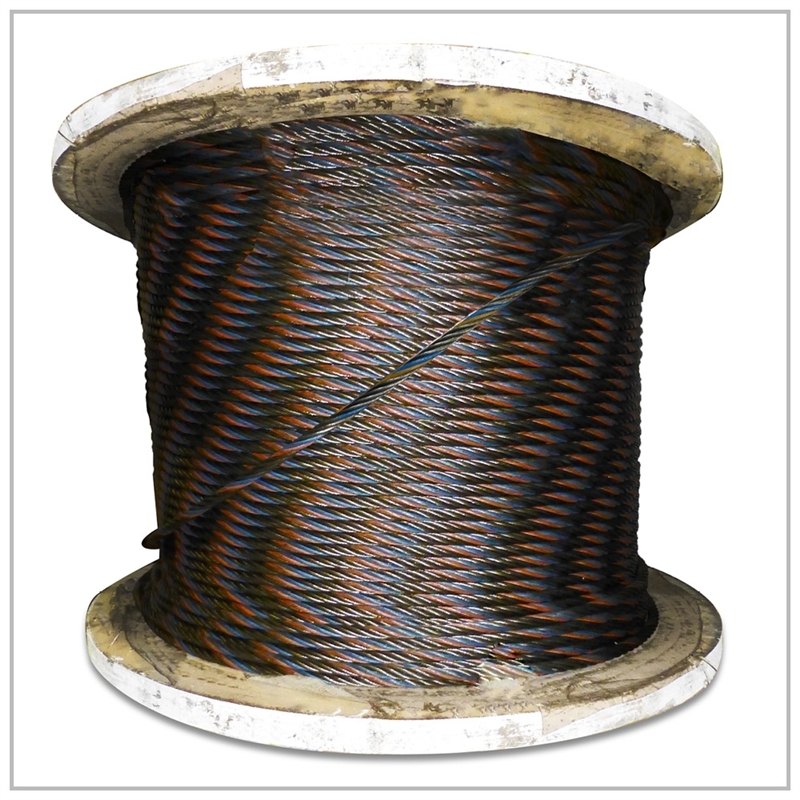 3/8″ x 100′ ft Bulk Wire Rope Plain Cable for Winch Rigging Zip Line 6×19 EIPS