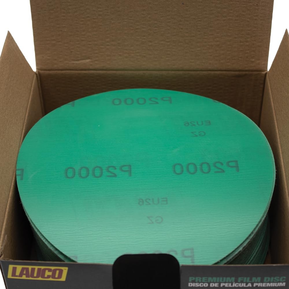 Premium 6″ Hook and Loop Sanding Discs (Box of 50) – Hook and Loop Backing