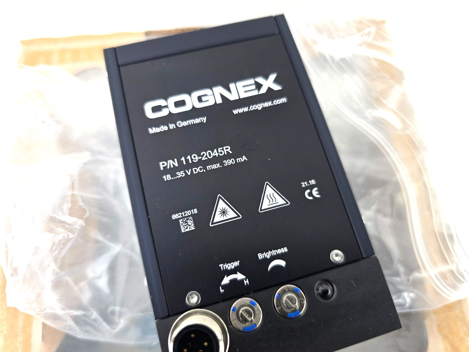 Cognex Model 119-2045R 18-35VDC Red LED Ring Light Max.390 mA