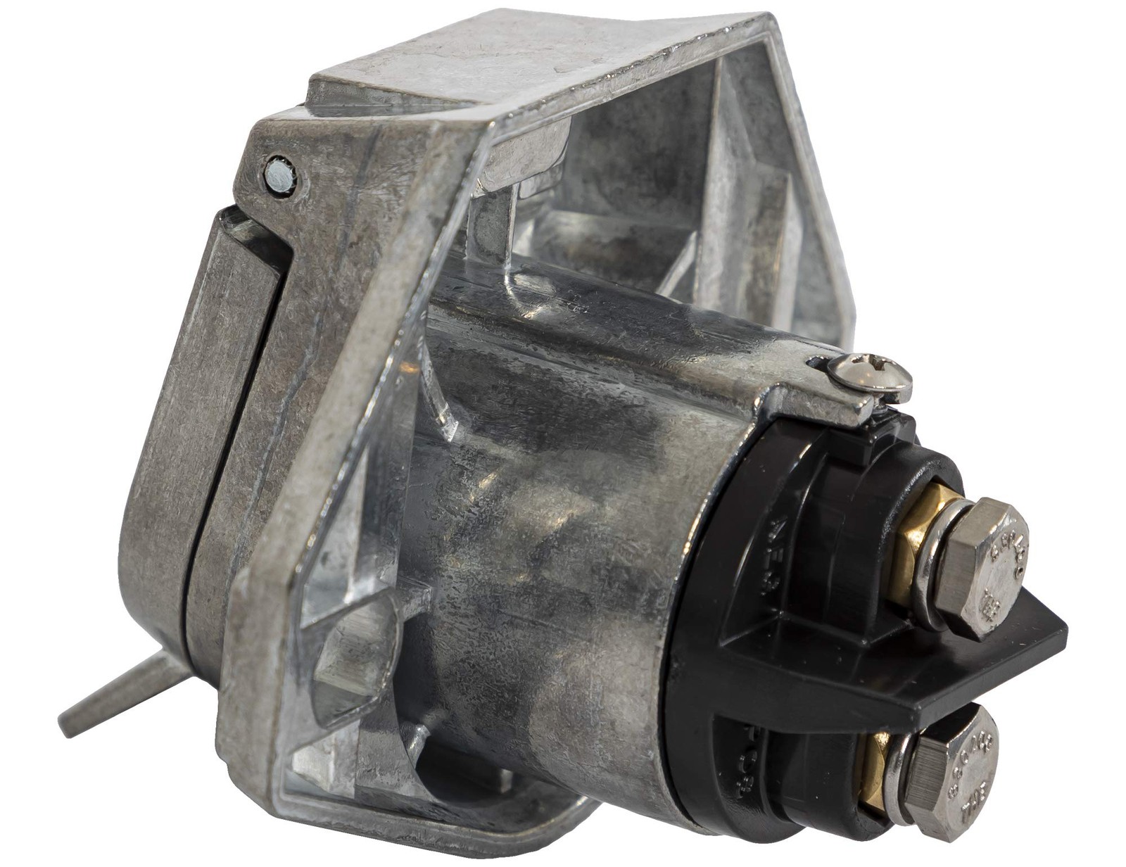 Buyers Products Round Die Cast Zinc Trailer Connector 2 Way Electric Pin