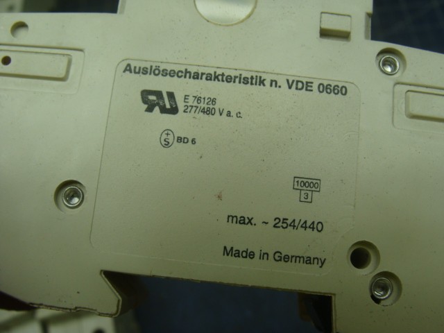 ABB S 28 2 Z 10A CIRCUIT BREAKER 2 POLE SINGLE THROW 277/480 VAC “LOT OF 4”