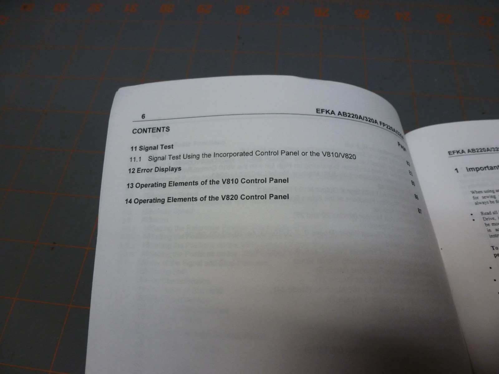 Used Instruction Manual & List of Parameters for EFKA DC1500 DC1550 Elka